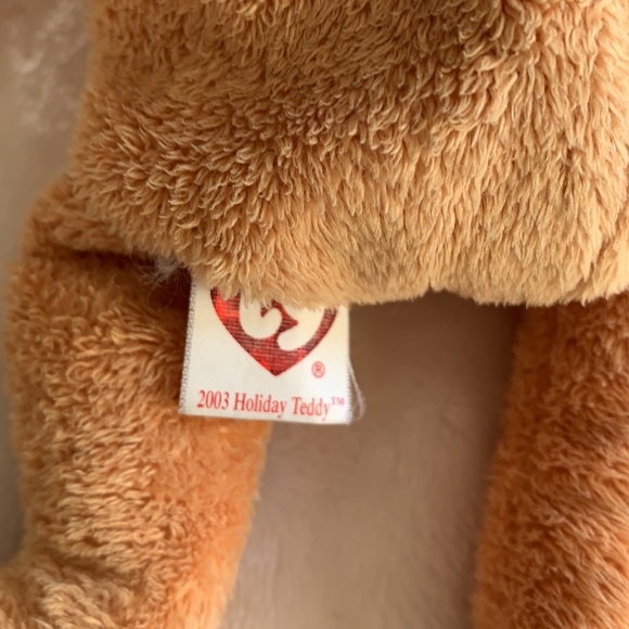 Ty Christmas Bear Stuffie - Picture 2 of 4